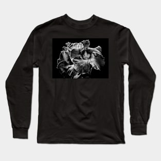 Backyard Flowers In Black And White 2 Long Sleeve T-Shirt